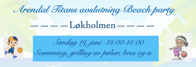 Arendal Titans Avslutning Beach Party